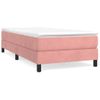 Estructura De Cama Box Spring Terciopelo Rosa 90x190 Cm