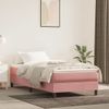 Estructura De Cama Box Spring Terciopelo Rosa 90x190 Cm