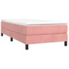 Estructura De Cama Box Spring Terciopelo Rosa 90x190 Cm