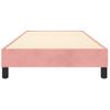 Estructura De Cama Box Spring Terciopelo Rosa 90x190 Cm