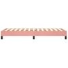 Estructura De Cama Box Spring Terciopelo Rosa 90x190 Cm