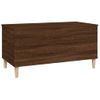 Mesa De Centro Madera Contrachapada Roble Marrón 90x44,5x45 Cm