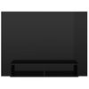 Mueble Tv De Pared Contrachapado Negro Brillante 120x23,5x90 Cm