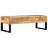 Mesa De Centro De Madera Maciza De Mango 110x50x38 Cm