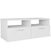 Mueble Para Televisión Madera Contrachapada Blanco 95x35x36 Cm