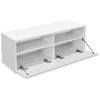 Mueble Para Televisión Madera Contrachapada Blanco 95x35x36 Cm