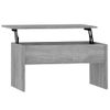 Mesa De Centro Madera Contrachapada Gris Sonoma 80x50,5x41,5 Cm