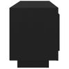 Mueble De Tv Madera Contrachapada Negro 102x35x45 Cm