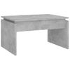 Mesa De Centro Madera Contrachapada Gris Hormigón 68x50x38 Cm