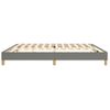 Estructura De Cama Box Spring Tela Gris Oscuro 200x200 Cm