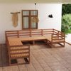 Muebles De Jardín 8 Piezas Y Cojines Madera Maciza De Pino