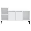 Mueble Para Tv Madera Contrachapada Blanco 100x35x55 Cm