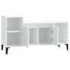 Mueble Para Tv Madera Contrachapada Blanco 100x35x55 Cm