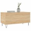 Mesa De Centro Madera Contrachapada Roble Sonoma 90x44,5x45 Cm