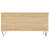 Mesa De Centro Madera Contrachapada Roble Sonoma 90x44,5x45 Cm