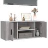 Mueble De Tv Madera Contrachapada Gris Sonoma 100x35x40 Cm