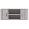 Mueble De Tv Madera Contrachapada Gris Sonoma 100x35x40 Cm