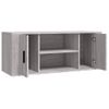 Mueble De Tv Madera Contrachapada Gris Sonoma 100x35x40 Cm