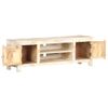 Mueble Para Tv De Madera Maciza De Acacia Rugosa 120x30x40 Cm