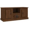 Mueble Para Tv Madera Contrachapada Marrón Roble 100x35,5x45 Cm