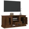 Mueble Para Tv Madera Contrachapada Marrón Roble 100x35,5x45 Cm