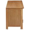 Mueble Para Tv Madera Maciza De Roble 110x35x44 Cm