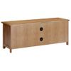 Mueble Para Tv Madera Maciza De Roble 110x35x44 Cm