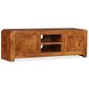 Mueble De Tv Madera Maciza Acabado Miel 120x30x40 Cm