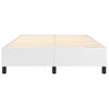 Estructura De Cama Box Spring Cuero Sintético Blanco 140x200 Cm