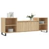 Mueble Para Tv Madera Contrachapada Roble Sonoma 160x35x55 Cm