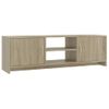 Mueble De Tv Madera Contrachapada Color Roble 120x30x37,5cm