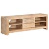 Mueble Para Tv Madera Maciza Acacia Marrón Claro 120x30x40 Cm