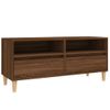 Mueble De Tv Madera Contrachapada Marrón Roble 100x34,5x44,5 Cm