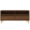 Mueble De Tv Madera Contrachapada Marrón Roble 100x34,5x44,5 Cm