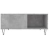 Mesa De Centro Madera Contrachapada Gris Hormigón 80x80x36,5 Cm