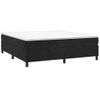 Estructura De Cama Box Spring Terciopelo Negro 180x200 Cm