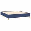 Estructura De Cama Box Spring Tela Azul 160x200 Cm