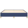 Estructura De Cama Box Spring Tela Azul 160x200 Cm