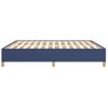 Estructura De Cama Box Spring Tela Azul 160x200 Cm