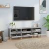 Mueble Para Tv Madera Contrachapada Gris Sonoma 150x30x44,5 Cm