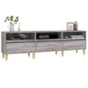 Mueble Para Tv Madera Contrachapada Gris Sonoma 150x30x44,5 Cm