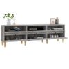 Mueble Para Tv Madera Contrachapada Gris Sonoma 150x30x44,5 Cm