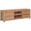 Mueble Para Tv De Teca Maciza 115x30x40 Cm