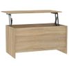 Mesa De Centro Madera Contrachapada Sonoma 102x55,5x52,5 Cm