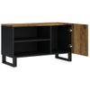 Mueble De Tv Madera Mango Y Madera Contrachapada 80x33x46 Cm