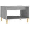 Mesa De Centro Madera Contrachapada Gris Sonoma 60x50x40 Cm