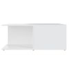 Mesa De Centro Madera Contrachapada Blanco 80x80x31 Cm