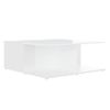 Mesa De Centro Madera Contrachapada Blanco 80x80x31 Cm