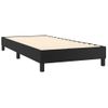 Cama Box Spring Y Colchón Led Cuero Sintético Negro 80x200 Cm