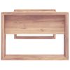 Mesa De Centro De Madera Maciza De Teca 110x60x40 Cm